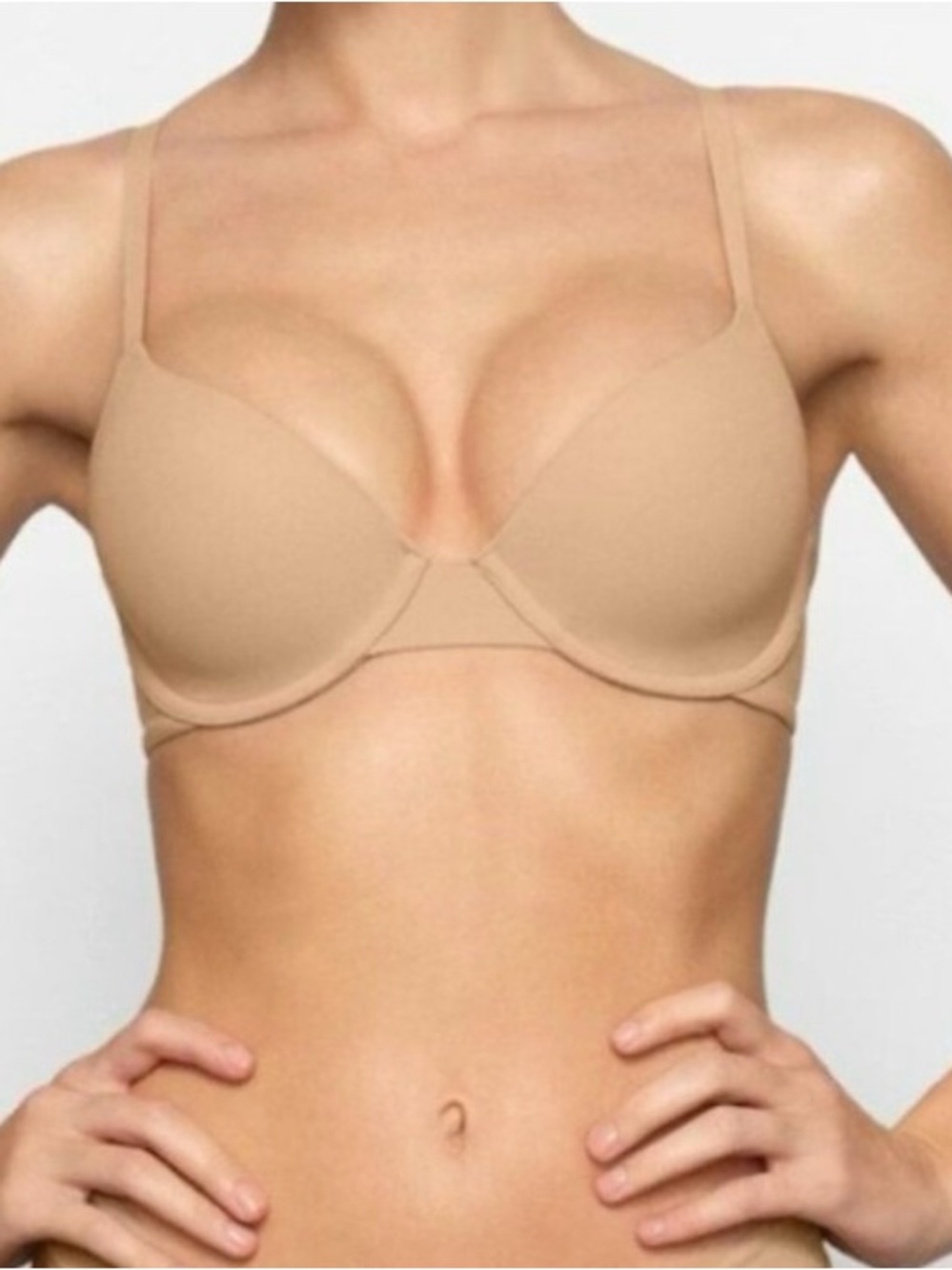 Skims t shirt bra ochre 34b